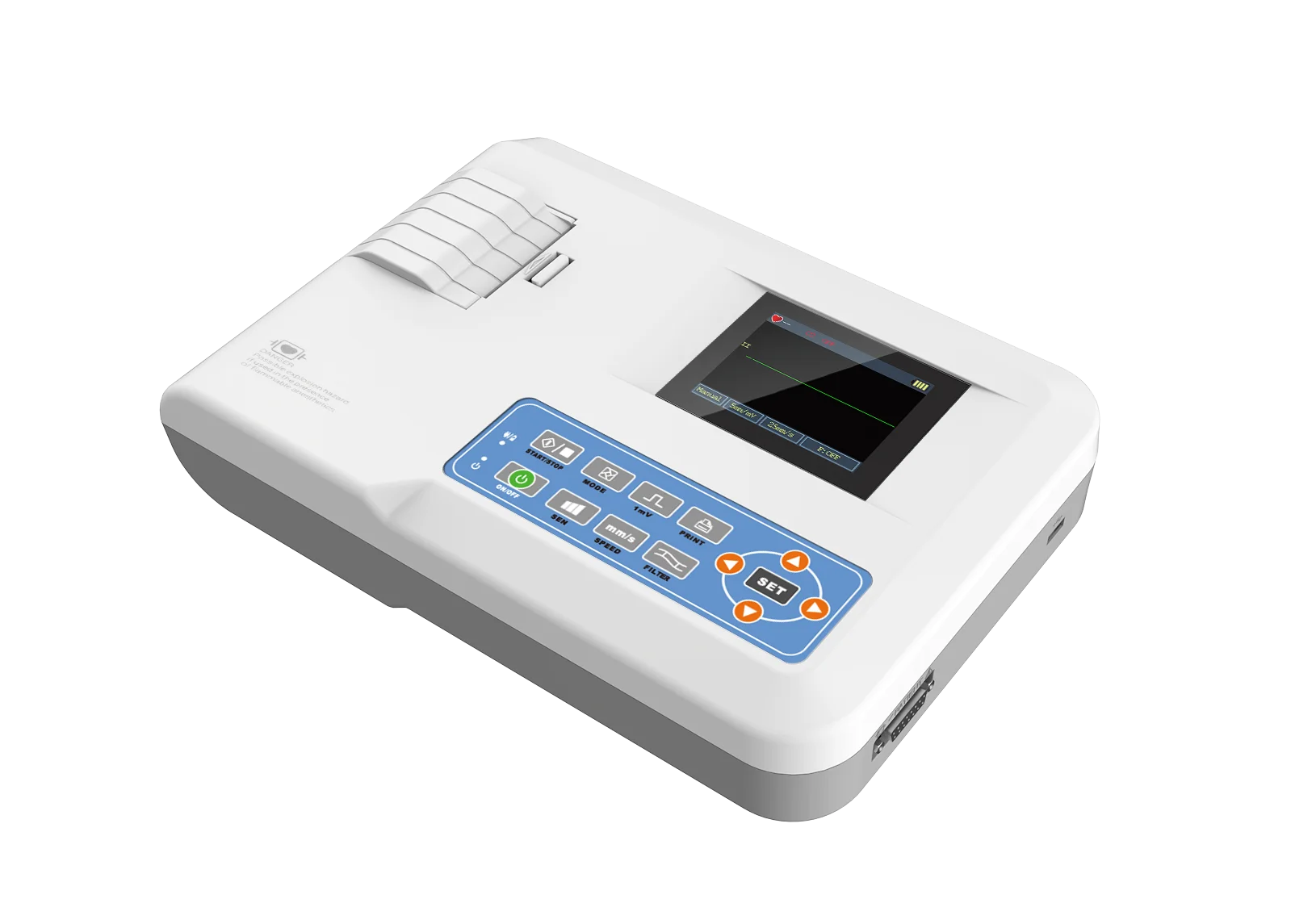 NEW CONTEC Portable ECG Machine EKG Monitor Electrocardiograph Printer ECG100G