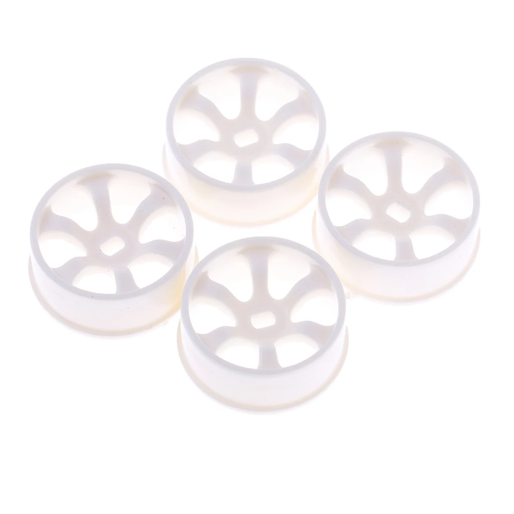 4pcs White Wheel Rims RC Accessories for WLtoys K969 K989 P929 1/28  Rally Model Cars