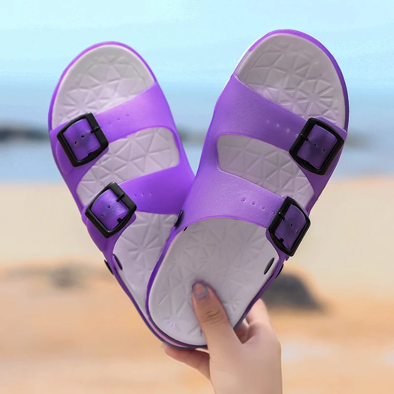 2021 New Women Indoor Floor Flat Slides Shoes Girls Summer Non-Slip Flip Flops Bath Home Slippers Female Comfy Slides Zapatos