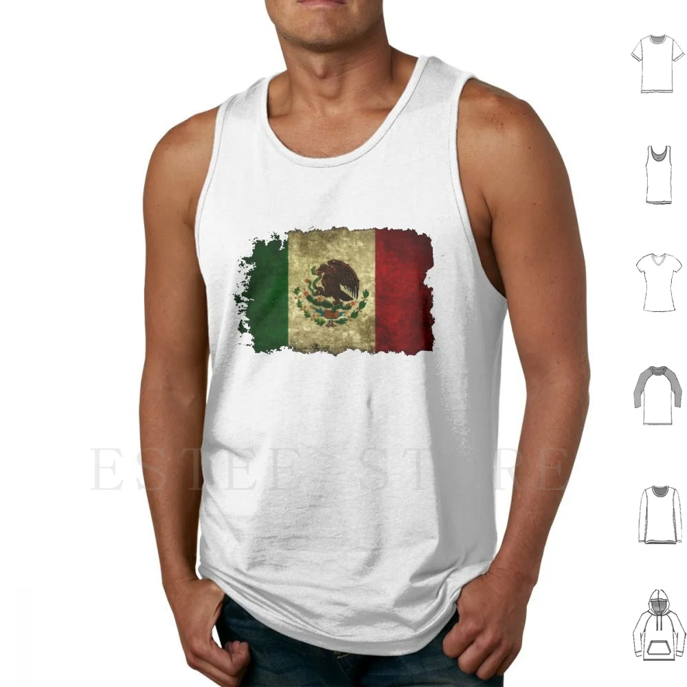 Mexico Tank Tops Vest Cotton Mexico Flag Mexican 15th September Soccer