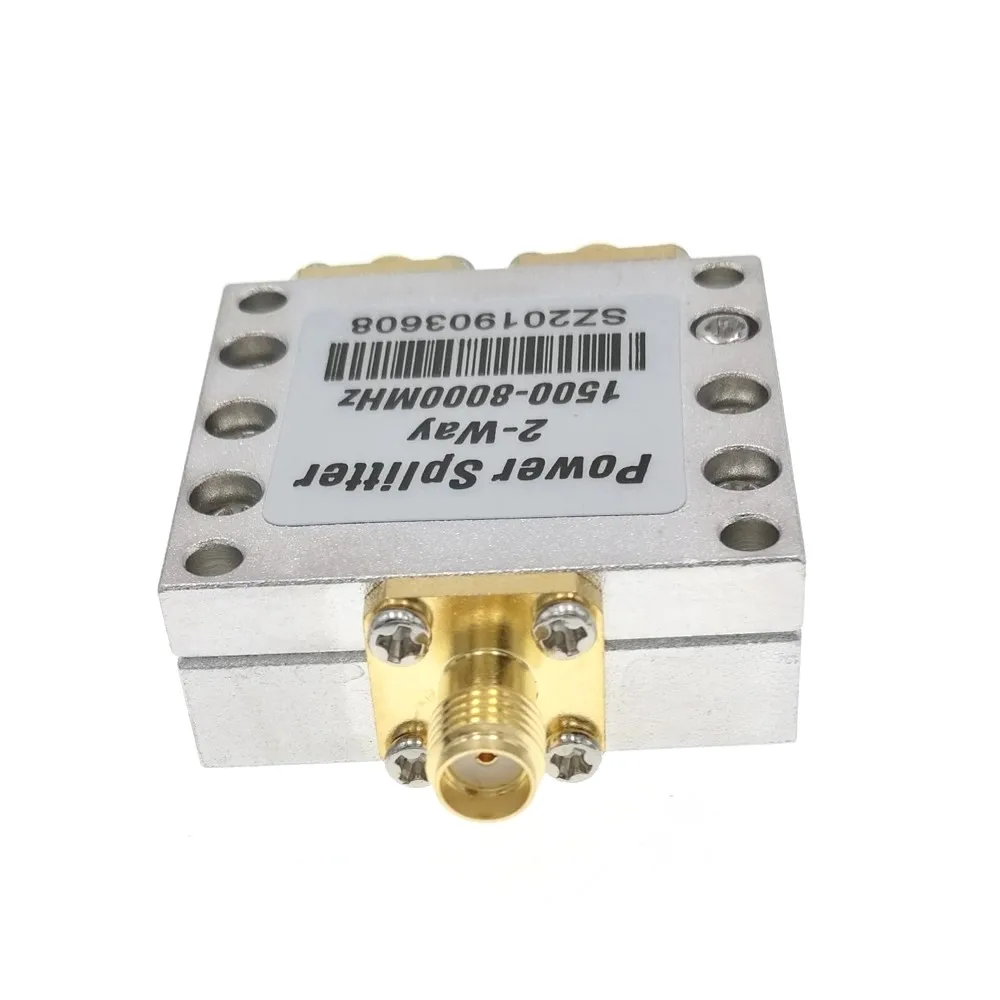 Signal Repeater 1.5-8GHz 1500-8000MHz Power Splitter Booster Amplifier Divider 2-Way SMA Female Connector Antenna 3G 4G