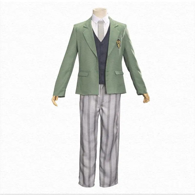 Halloween Cosplay Props Anime Beastars Costume Deer Louis Suit Suit Shirt Vest Pants Tie Wolf  Mask School Uniform