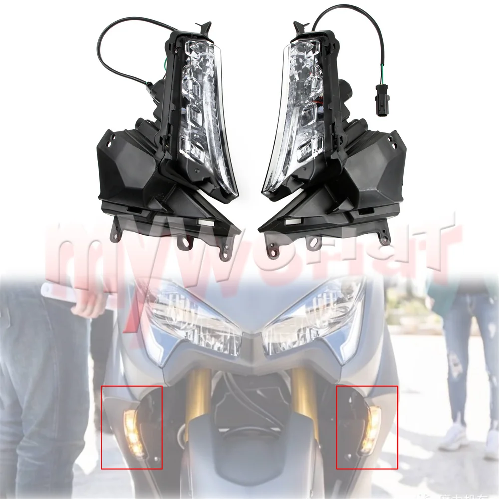 Fit For YAMAHA TMAX560 2019 2020 2021 Motorcycle Accessories LED Front Turn Signal Light T-MAX TMAX 560 19 20 21