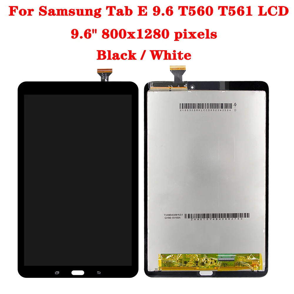 For Samsung  Tab E 9.6 T560 T561 T560NU LCD Display Touch Screen Digitizer Matrix Panel Tablet Assembly Parts