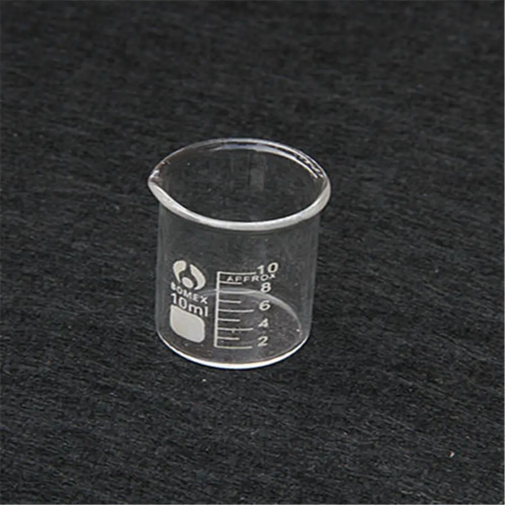 1PCS 10ml-100ml Beaker Measuring Glass Beaker Lab Borosilicate Glassware Chemistry Stationery Laboratory Supplies