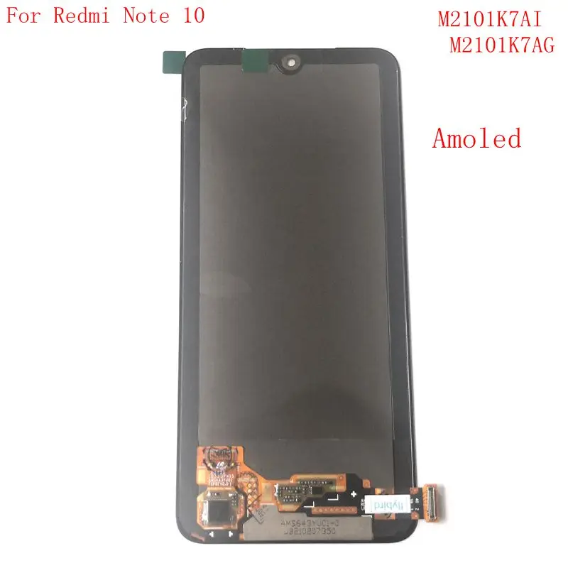 

6.3" For Redmi Note 10 M2101K7AG Lcd display+touch glass digitizer Redmi note 10 pro Lcd Screen M2101K6G note 10s M2101K7BL