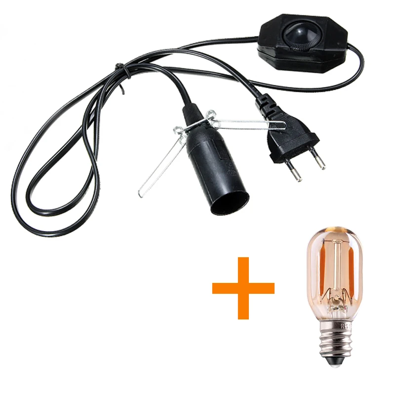 Himalaya-Salz-Lampenkabel mit Dimmerschalter, E14-Hängelampenfassung, Glühbirnenfassung, EU-Stecker, 1,8 m Netzkabel, Lava-Lampensockel