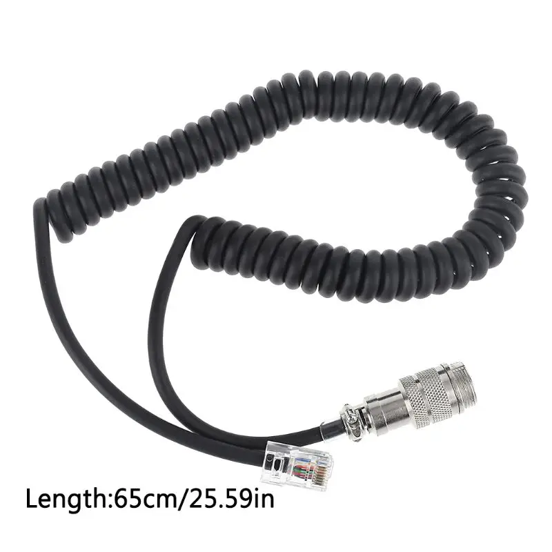 2021 New 8Pin to RJ-45 Modular Plug Mic Cable Adapter for Yaesu Microphone MD-200 MD-100