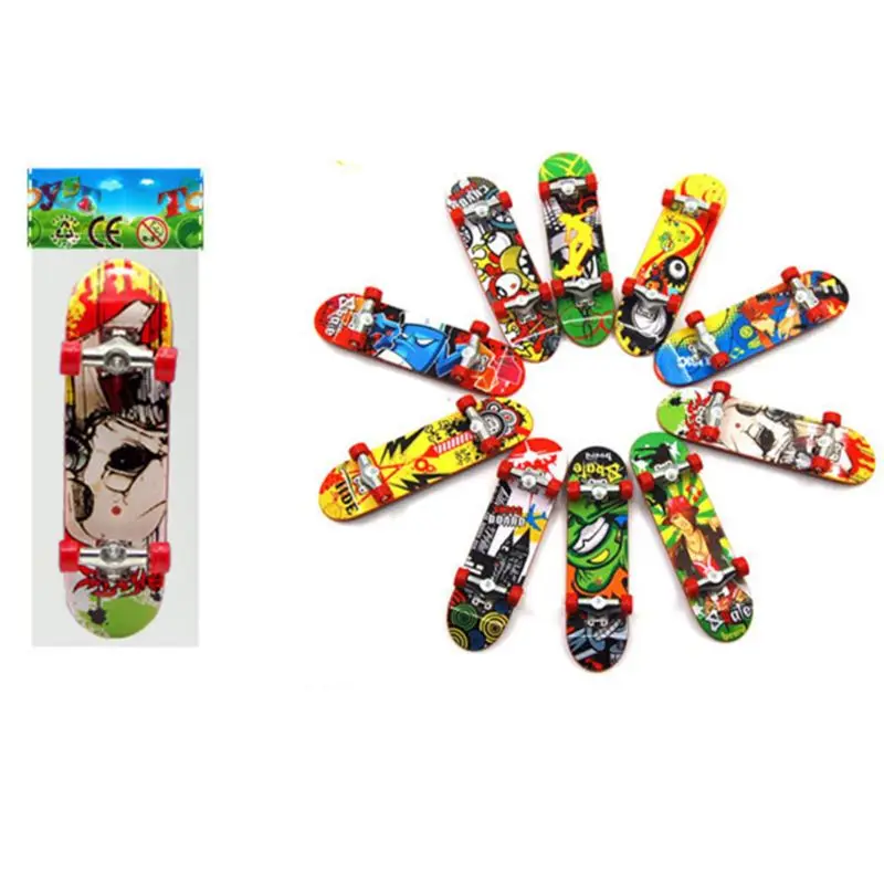 10 Pcs /5/ 2Pcs Finger Board Tech Truck Mini Skateboards Alloy Stent Party Favors Gift