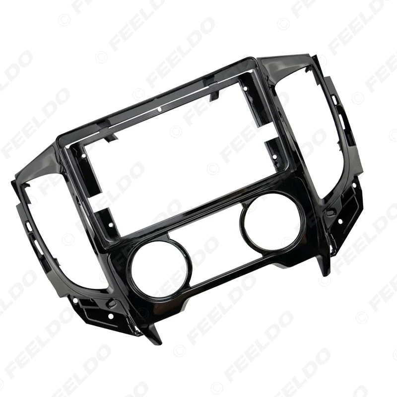 

FEELDO Car 9" 2Din Fascia Panel Frame Dash Kit For Mitsubishi Triton(2015+) Manual Air Condition GPS Navigation Installation