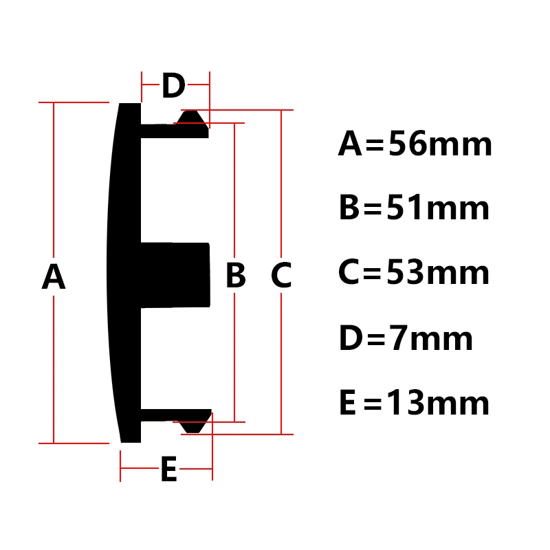 4 pz/lotto 56mm coprimozzo cerchione coprimozzo per Lada Vesta St Cross 17 dischi Datsun R15 Scud Skoda Octavia Polo Golf