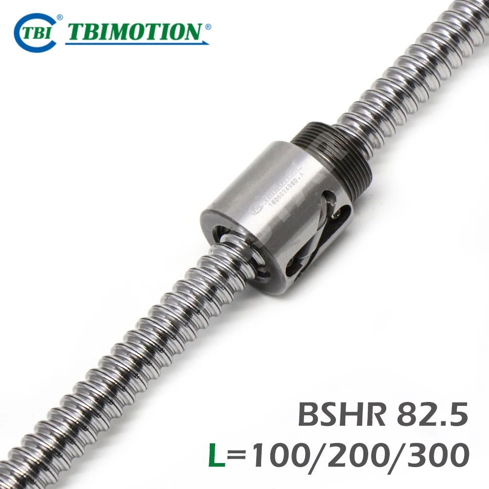 TBI Motion C7 Ball Screw Professional BSH82.5 with 100/200/300mm High Precision Mini Ballnut Premium CNC Parts