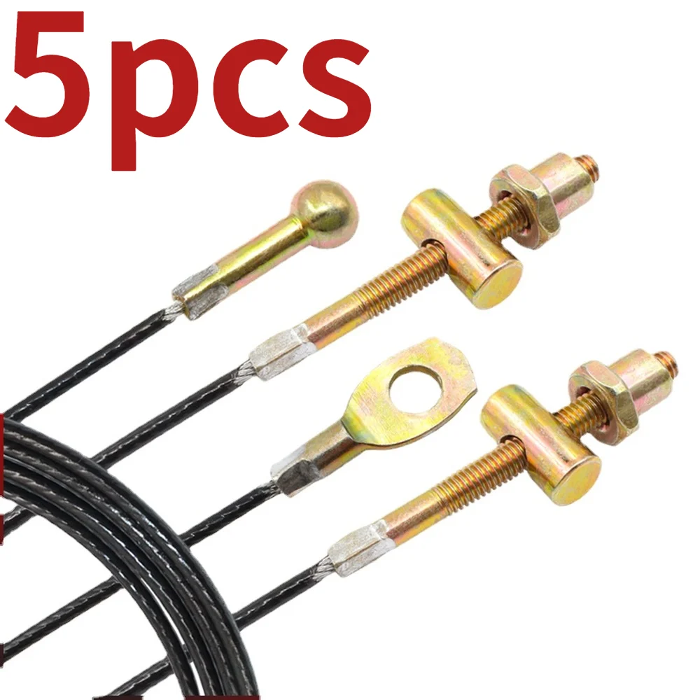 5pcs Commonly Used Electric Tricycle Handbrake Cable Wire Rope Brake Cable Brake Cable Bold with White Leather