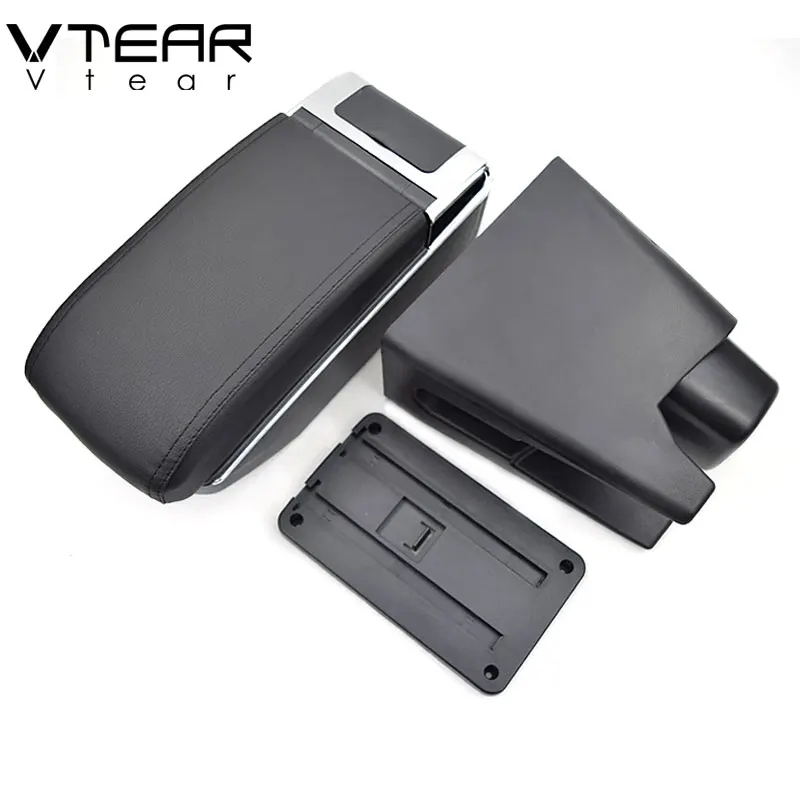 Vtear For Toyota Aygo BJ armrest arm rest leather storage box center censole interior parts accessories decoration car styling