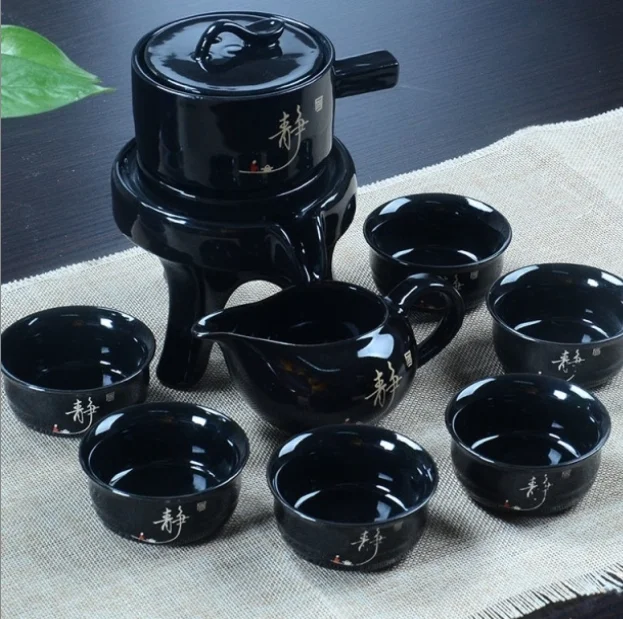 

Ceramic stone grinding semi-automatic Tea Set,creative Kung Fu tea Hot sales of tea set.Creative Tea ceremony supplies