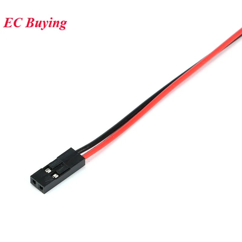 5-100Pcs 2Pin Dupont Cable 2P 2 Pin Female Jumper Connector Wire 2.54mm Pitch Length 10CM 20CM 30CM Single Head For 3D Printer