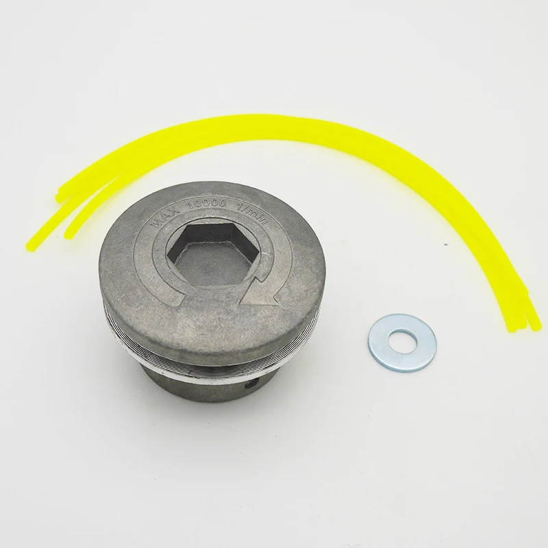 

Universal Aluminum Trimmer Head With 4 Lines Fit For Garden Nylon Grass Brush Cutter Lawn Mower Spare Part