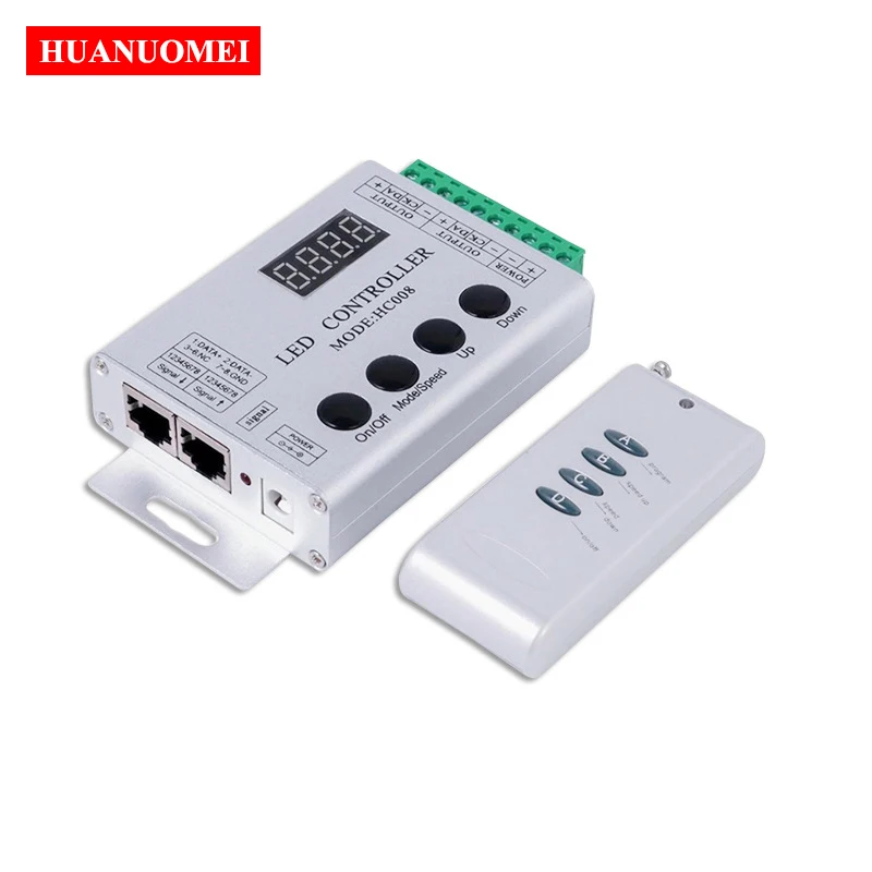 HC008 Digital RGB RF LED Pixel Controller Dimmer,133kind Effects,Max 1024pixels,WS2811 WS2812 UCS1903 SK6812 LPD6803 SM16703 etc