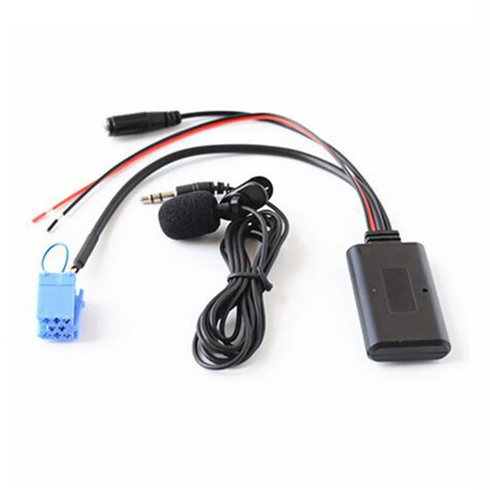 New 8Pin Bluetooth 5.0 Wireless AUX input Audio Cable Microphone Call Free Adapter For Benz Smart Fortwo 450 Radio MP3 Auxiliary