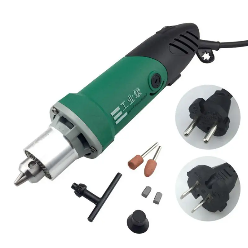 

220V/110V 480W Jade Cutting Electric Grinder Set 6Mm Speed Regulating Chuck Metal Jade Cutting Machine