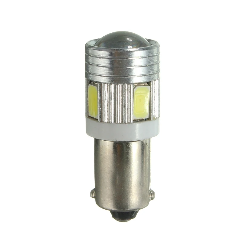 DC12V 6 автомобильный СВЕТОДИОД SMD супер белый внутреннего бокового хвост Клин светильник Лампа 6000K-6500K 5730 5630 T4W BA9S 120LM 1,2 Вт Прямая поставка
