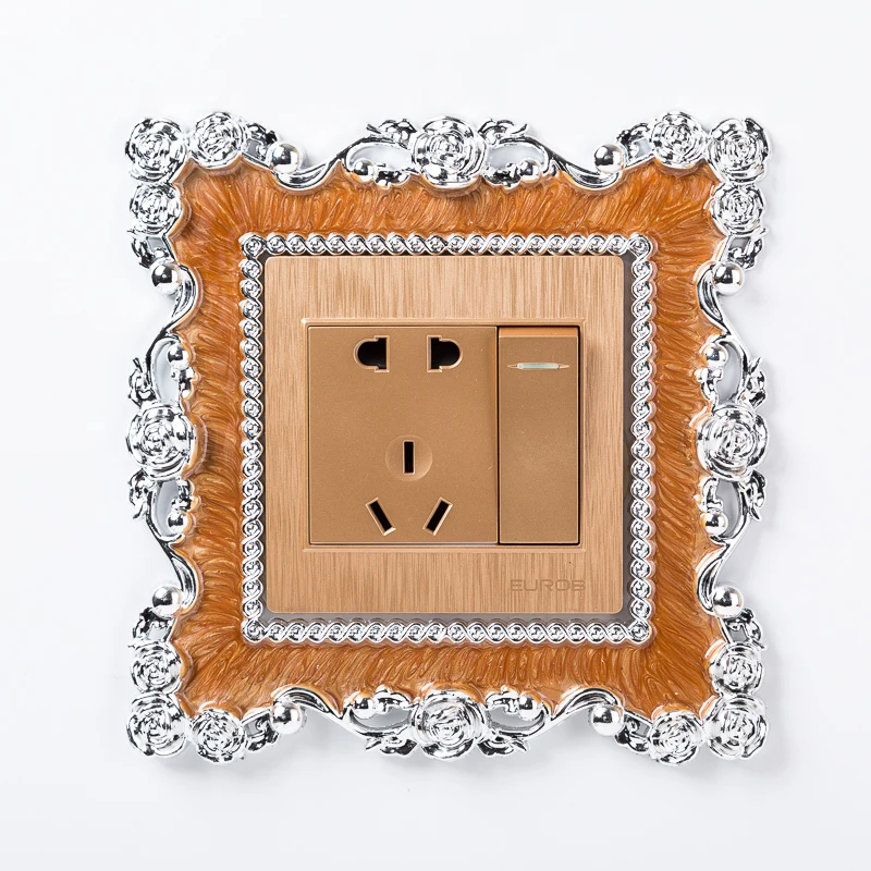 New Switch Sticker Resin Single Light Switch Surround Socket Finge Switch Cover Square Shape Switch  Stickers  Switch Sticker Wa