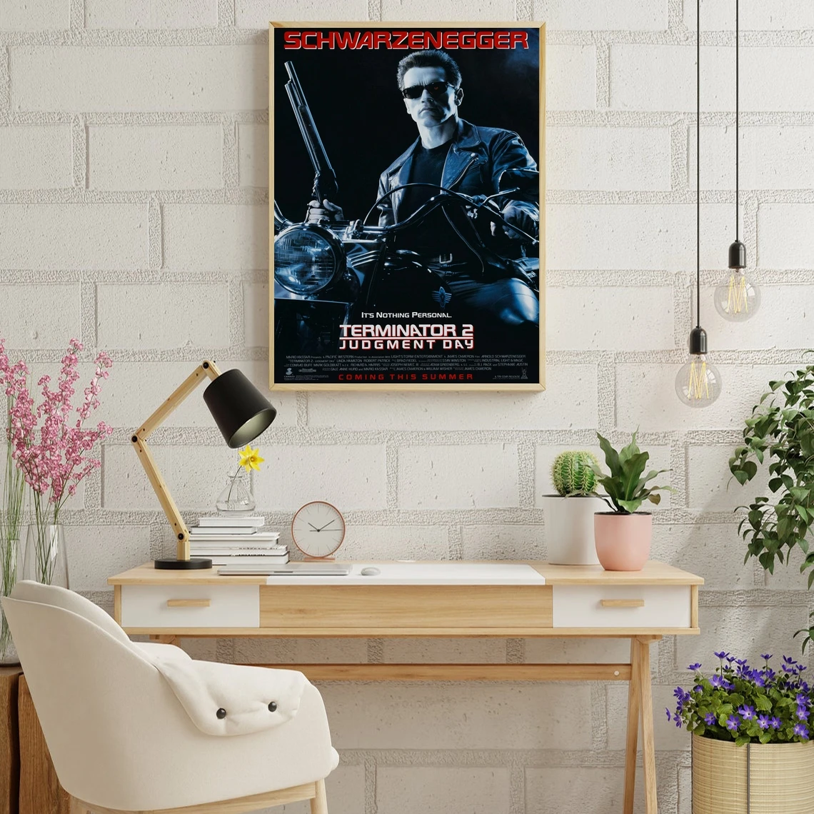 Terminator 2 - Judgment Day Classic Movie Poster Canvas Art Print Home Decoration Wall Painting ( No Frame )