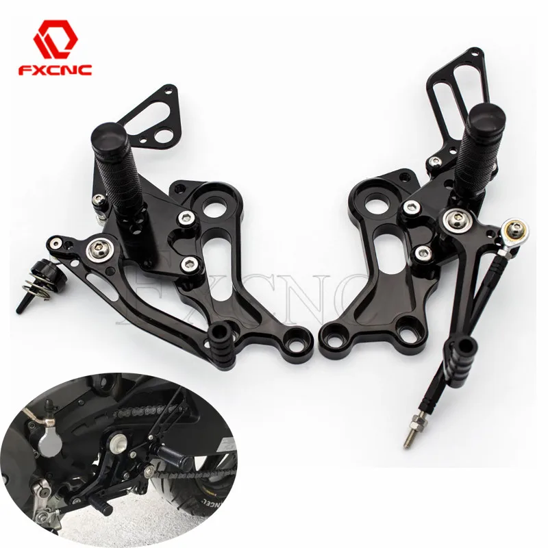 CNC GP Shifter Invertito Rearset Pedane Per Ducati Monster 696 696 796 1100 1100s EVO Regolabile Moto Poggiapiedi Posteriore set