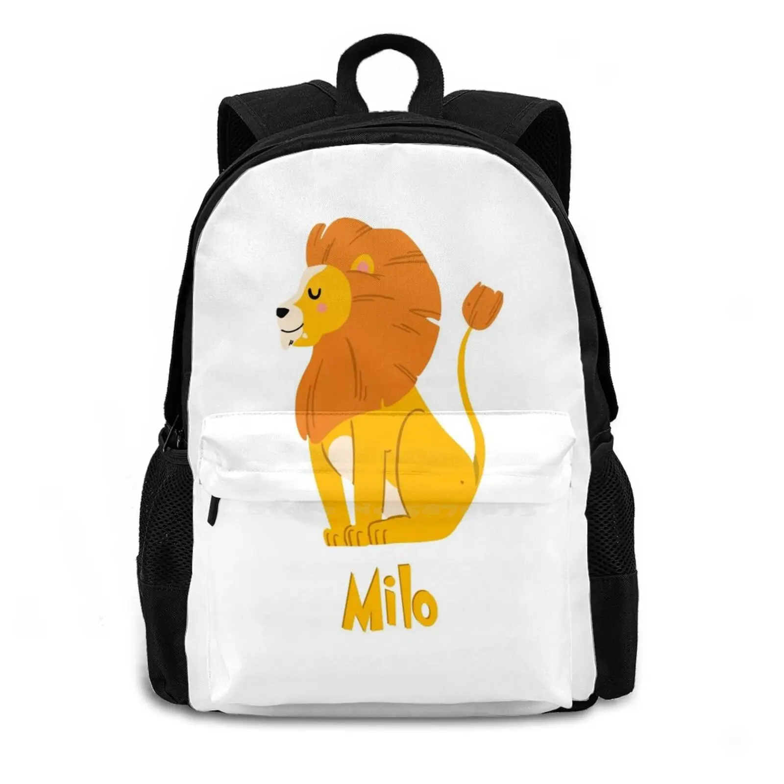 Milo Lion Baby Boy Wild Animal Name Fashion Travel Laptop School Backpack Bag Milo Lion Baby Boy Wild Animal Name Milo Lion