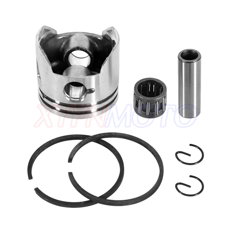 44-6 Engine Cylinder Head With 44MM Piston kit for 2 stroke 49cc Mini Dirt bike Mini ATV Quad Pocket bike Piston Ring