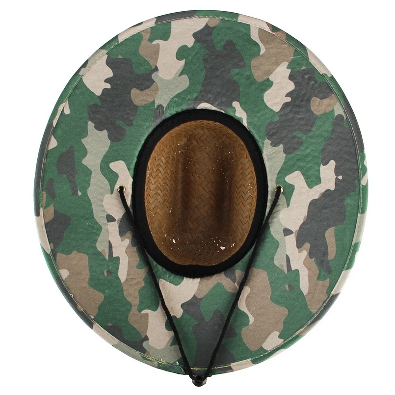 GEMVIE Camouflage Lifeguard Safari Straw Hat Men Women Summer Sun Hat