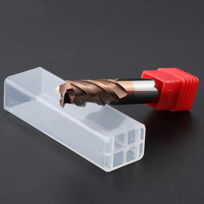 Cutting Alloy Carbide Milling Tungsten Steel Milling Cutter End Mill HRC55 4 Flute Metal Cutter Fresa 4mm 5mm 6mm 8mm 10mm 12mm