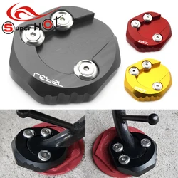 Motorcycle Accessorie Kickstand Side Stand Extension Enlarger Plate Pad for Honda CMX Rebel 500 300 CMX300 CMX500 2017-2020 2021