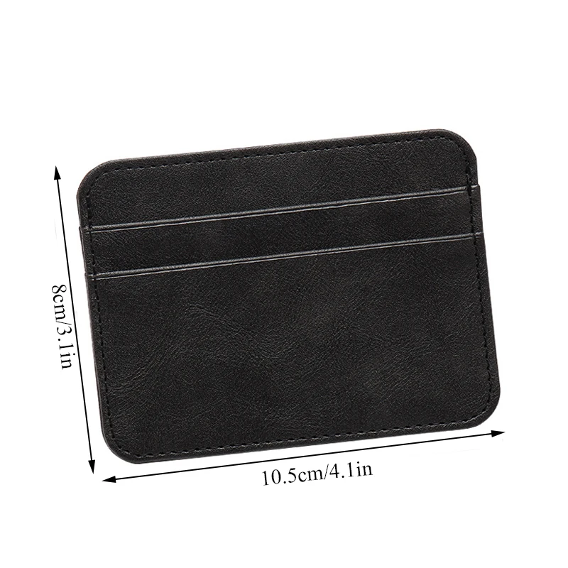 Portafoglio da uomo Mini in pelle PU ultrasottile porta carte di credito Slim Bank 5 slot per schede porta carte di credito da uomo d\'affari piccola