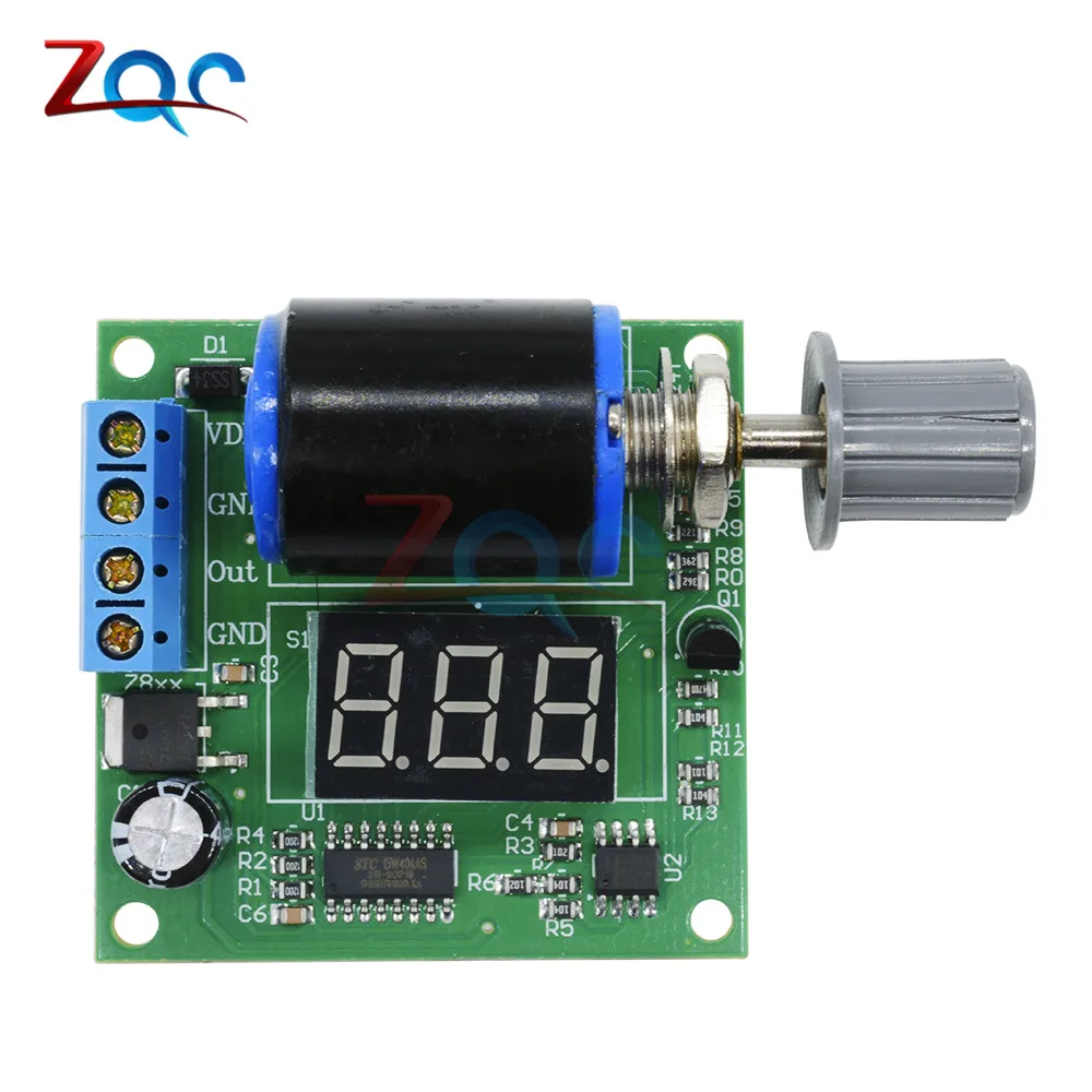 DC 12V 24V 4-20mA Frequency Signal Generator Module Digital LED Display Signal Sources Valve Adjustment Analog Transmitter Board