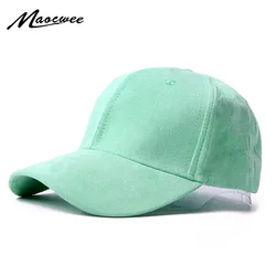 Fashion Suede Snapback Baseball Capl Solid Color Sports Hat Trucker cap Summer Hip Hop Flat Dad Hat Casquette Bone cap Men Women