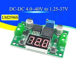 DC-DC Buck Step Down Module LM2596S DC/DC 4.0~40V to 1.25-37V Adjustable Voltage Regulator With LED Voltmeter Javino