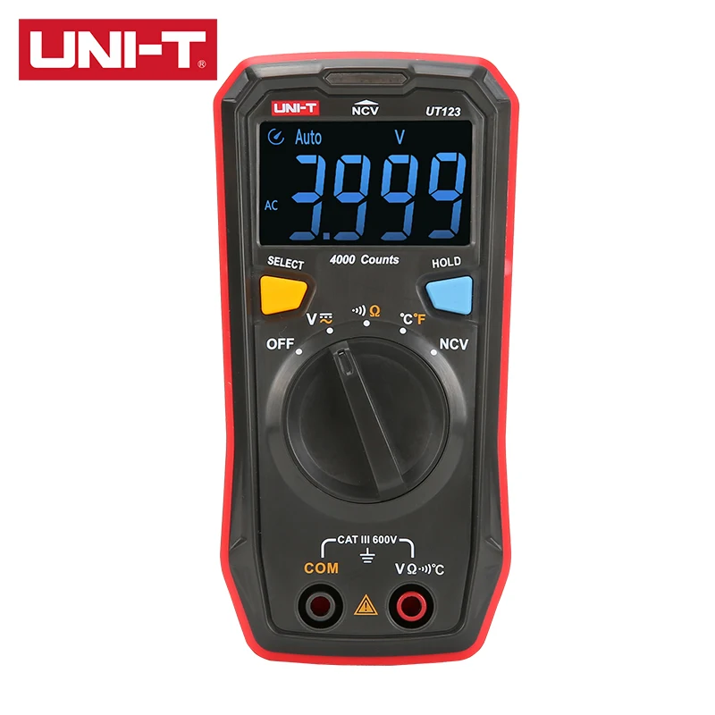 UNI-T UT123 UT123D Household Pocket Digital Multimeter NCV AC/DC Voltage Measurement  EBTN Display  Switch Measurement