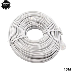30M/15M/12M/9M/6M/3M RJ11 6P4C Male to Male Plug Modular Phone Internet Telephone Extension Cable