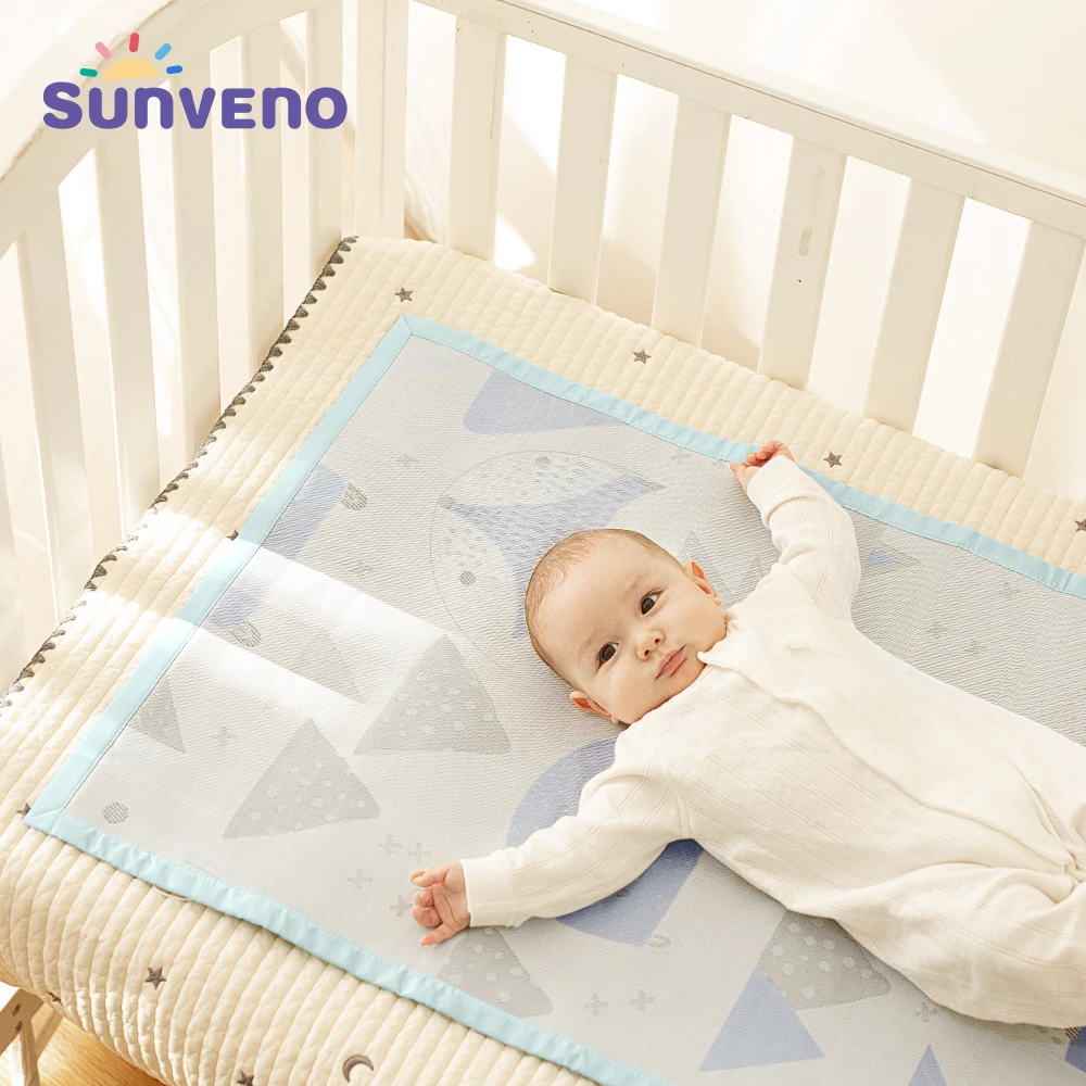 Baby Bed Mattress Ice Silk Mat Reusable Breathable Nappy Changing Mat Washable Bed Sheet Cartoon Summer Sleeping Mat