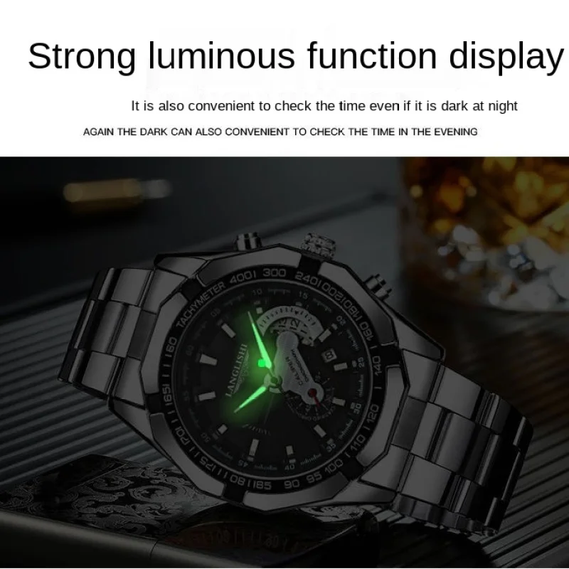 Relogio Masculino 2022 Top Brand Luxury Watch Fashion Casual Military Quartz Sports Wristwatch Full Steel Waterproof Male Clock