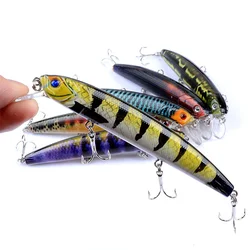 1Pcs Minnow Fishing Lure 3D Eyes 12.5cm 15.9g Wobbler Floating Hard Bait Crankbait Bass Pike Plastic Bait Fishing Tackle