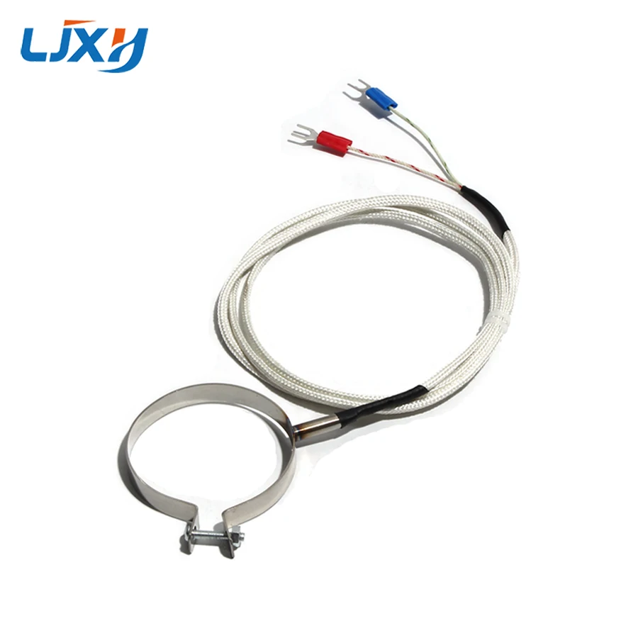 LJXH Injection Machine Accessories Clamp-type K-type Thermocouple Temperature Sensor Thermoelectrode 1~5m Glass Fiber Wire