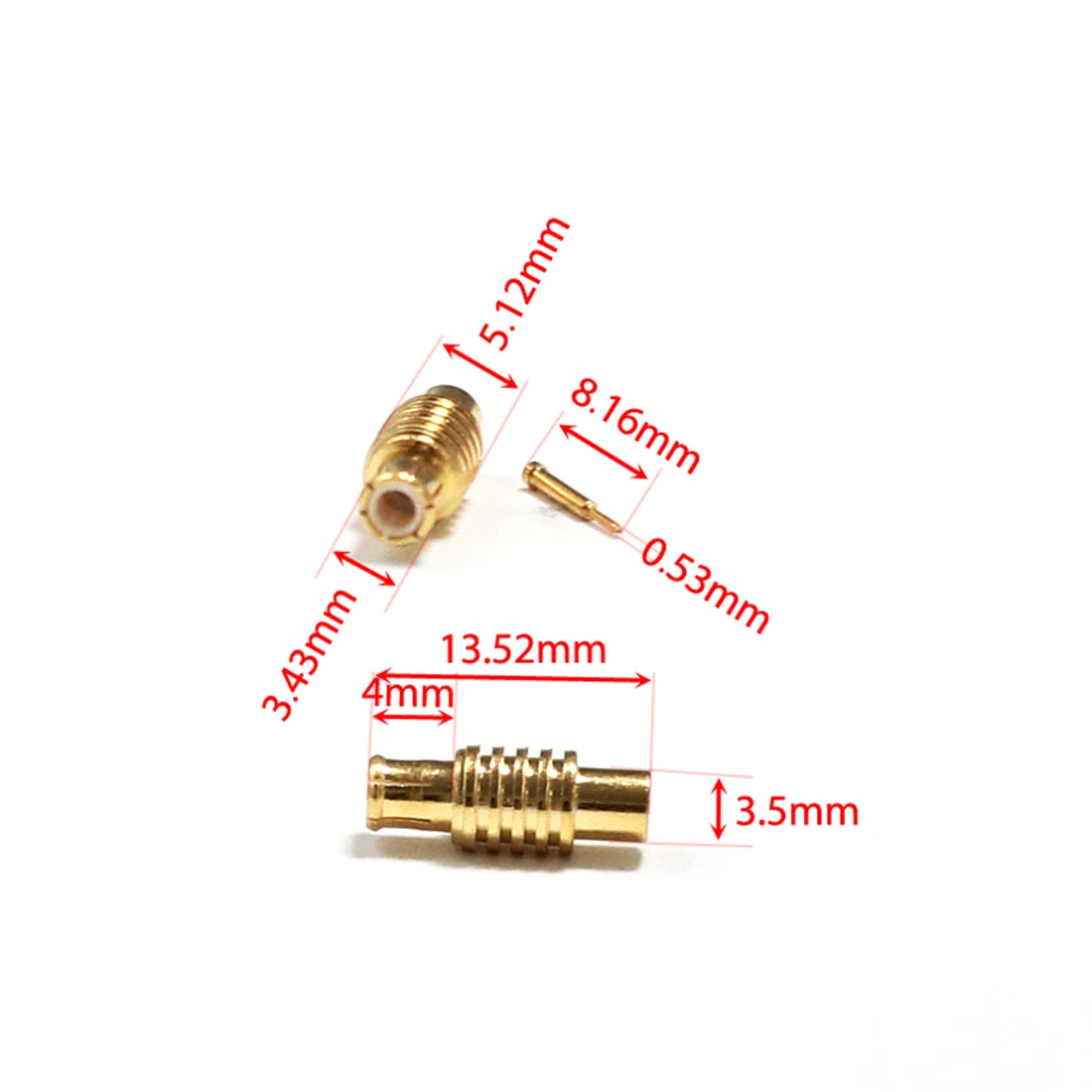 1pc MCX Male Plug RF Coax Convertor Adapter Connector Solder Post Straight  RG405 086