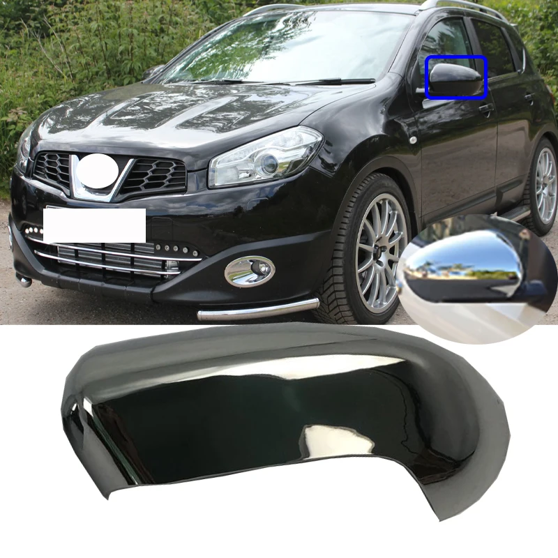 Roavia Car Side Door Wing Mirror Cover Shell Silver Plating Abs Rearview Mirror Cover Trim  Styling For Nissan Qashqai J10 07-13