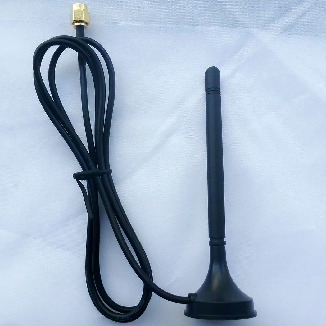 TB450 TB451 DC 5 DBI 433M 868M Sucker Antenna  50ohm RG174 SMA Plug Straight For RT18A01 DTU RS485 Wireless Transceiver