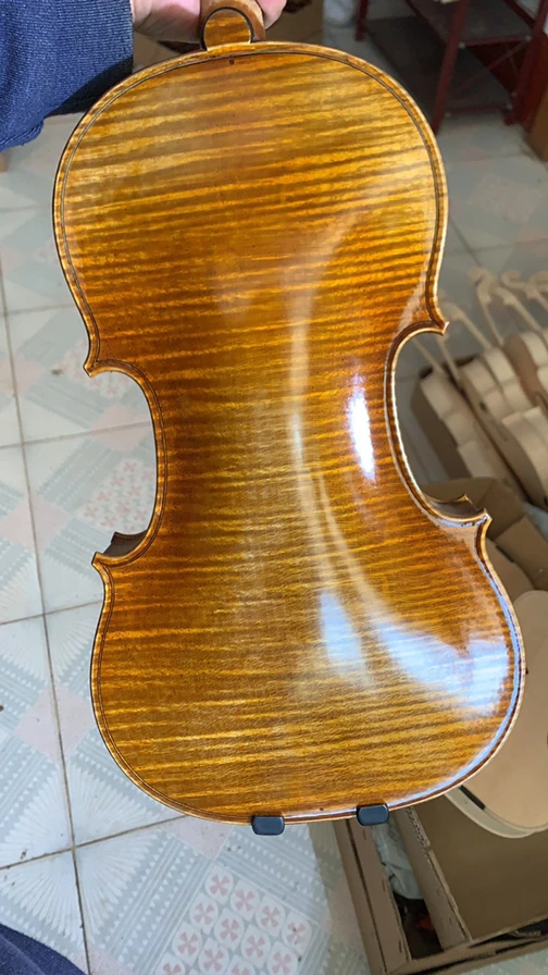 

All-European Spruce Violin Italy Top Oil Varnish!A Great Stradivari 4/4 Violin! Master Tone! case bow rosin violino accessories