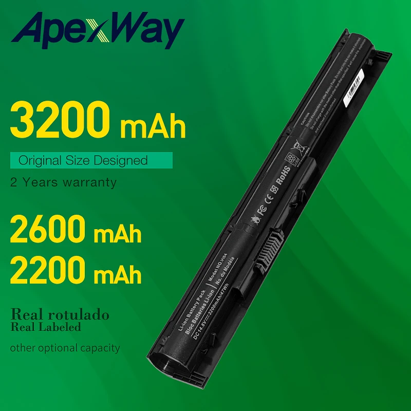 14.8V Laptop Battery VI04 For HP ProBook 440 445 450 455 Series HP Pavilion 15 17 Series HSTNN-DB6I HSTNN-DB6K HSTNN-DB6J 4 Cell