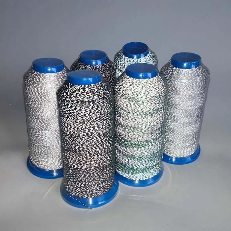 1500 meters Reflective embroidery thread Soft  Reflective sticky thread Knitted reflective sewing computer embroidery thread