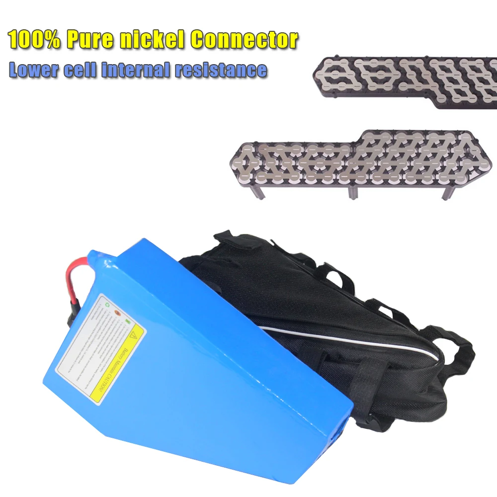 LiFePO4 24V 36V 48V 60V 52V 72V Triangle Bag Electric bike Battery 4000 time Long life cycle